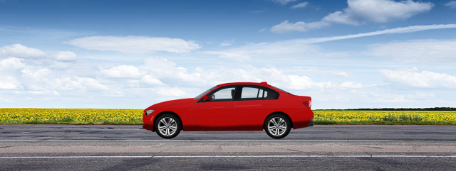 red bmw car on a road red bmw car on a road