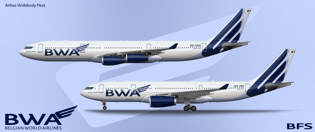 BWA Airbus Widebody Fleet 2017-