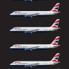 British Airways A320 Family Poster