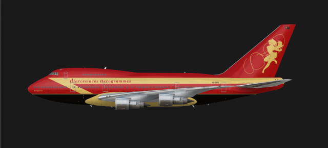 Diarcesiaces Aerogrammes Boeing 747SP, 1980s