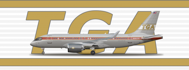 Bombardier CS 100 TGA Retro livery