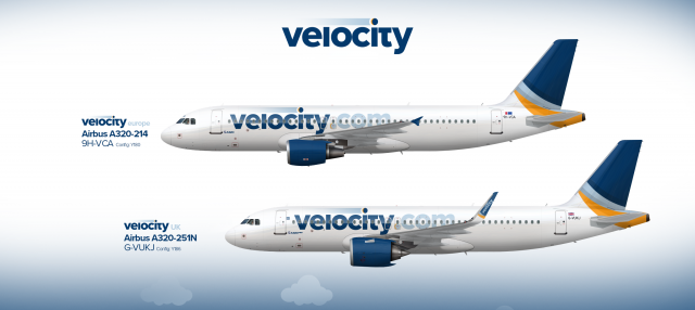 Velocity Airways EU/UK A320
