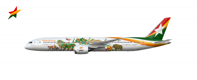Boeing 787-9 | African Wildlife Foundation Livery