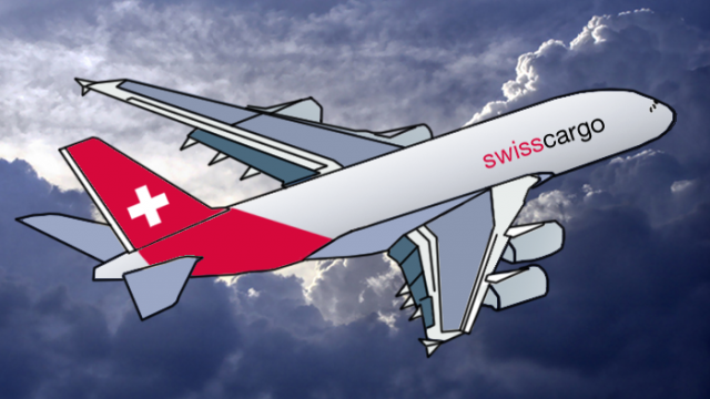 LC02a Airbus A380F Swisscargo (revised with new background)