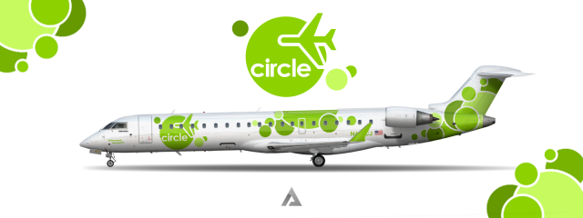 Circle CRJ 700 green