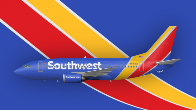 Southwest 737-500 Heart