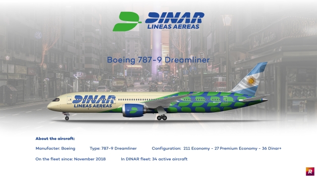 Dinar Lineas Aereas 787-9 Dreamliner