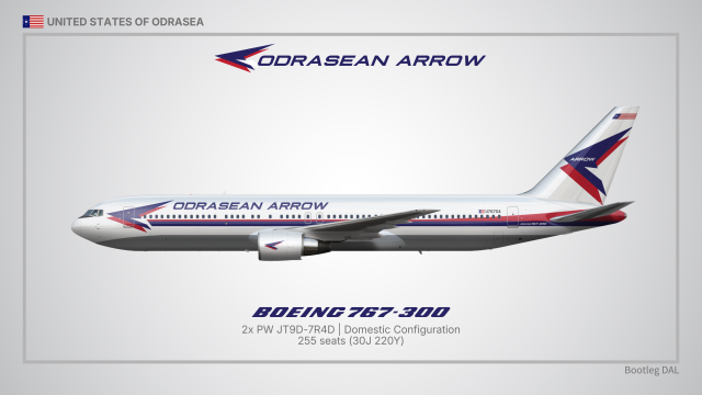 Boeing 767-300 | Odrasean Arrow Air Lines (1980s-2008)