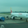 Iberia A321 parked next to the 737