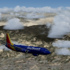 Southwest Boeing 737-800 Over L.A