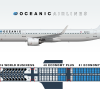Oceanic A321LR with Seat Map