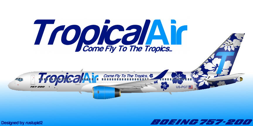 Tropical Air 757 200 Rustupid2 Logos And Liveries Gallery Airline