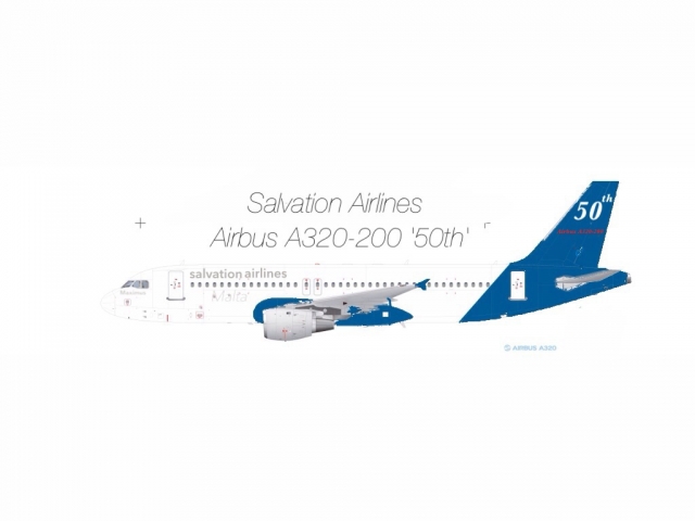 Salvation Airlines Airbus A320-200 '50th A320-200'