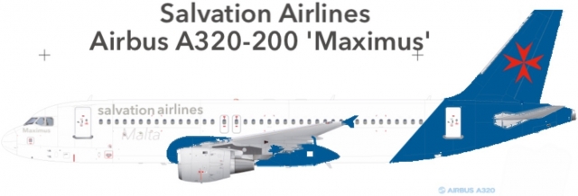 Salvation Airlines Malta Airbus A320-200 'Maximus'