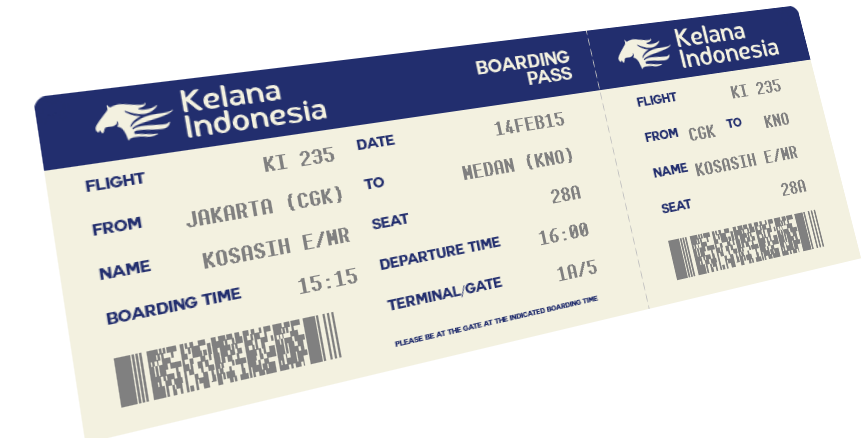 Boarding Pass Kelana