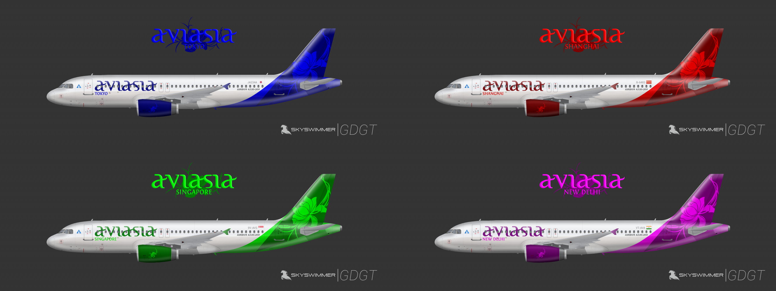 Louis Vuitton Airbus A318 - SkySwimmer's Gallery of Confidently  Eye-friendly Liveries - Gallery - Airline Empires