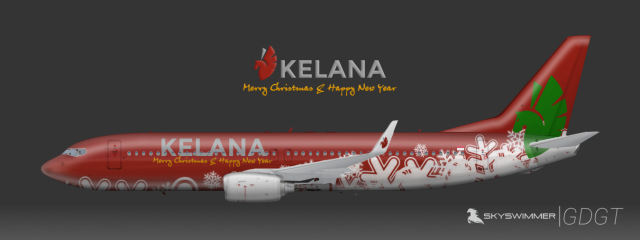 Kelana Boeing 737-800 Christmas & New Year Edition