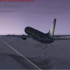 Me climbing out of ANC in a beautiful sunrise in Alaska Airlines' retro livery
