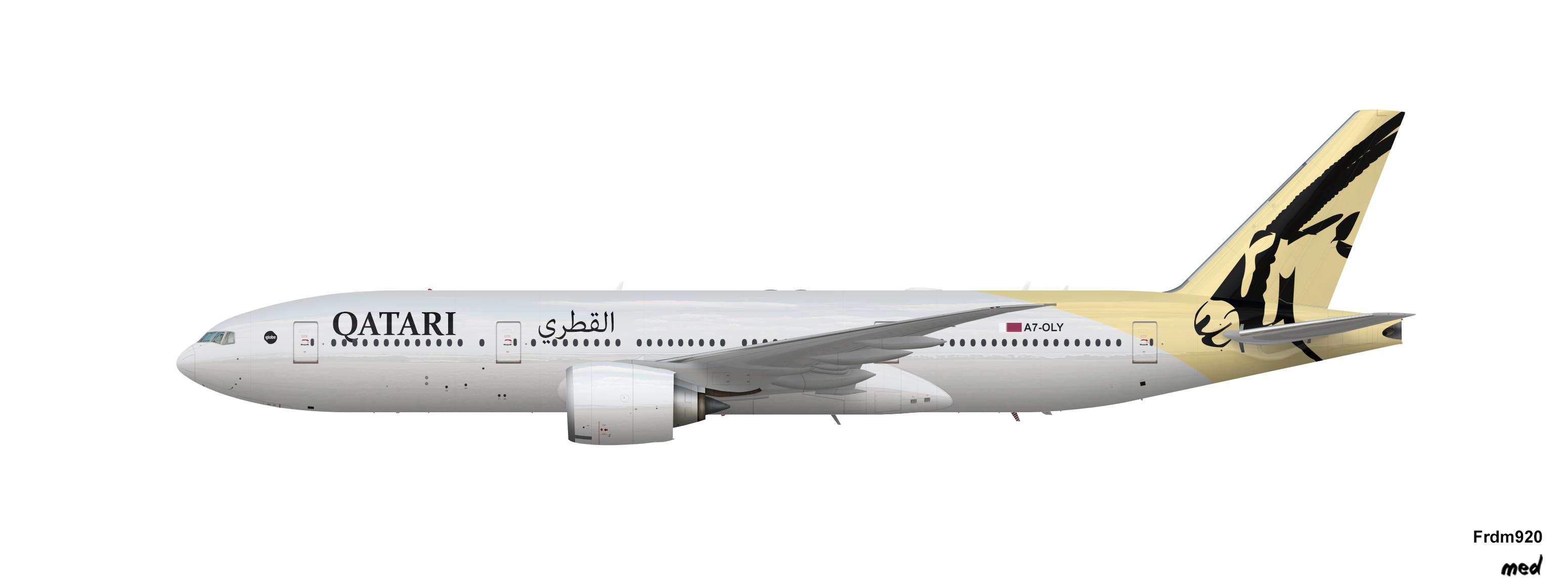 Boeing 777-200 Qatari V2