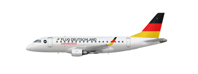 Flug Deutschland Connection Embraer E170