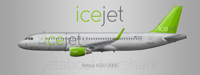 icejet A320-200 (Green)