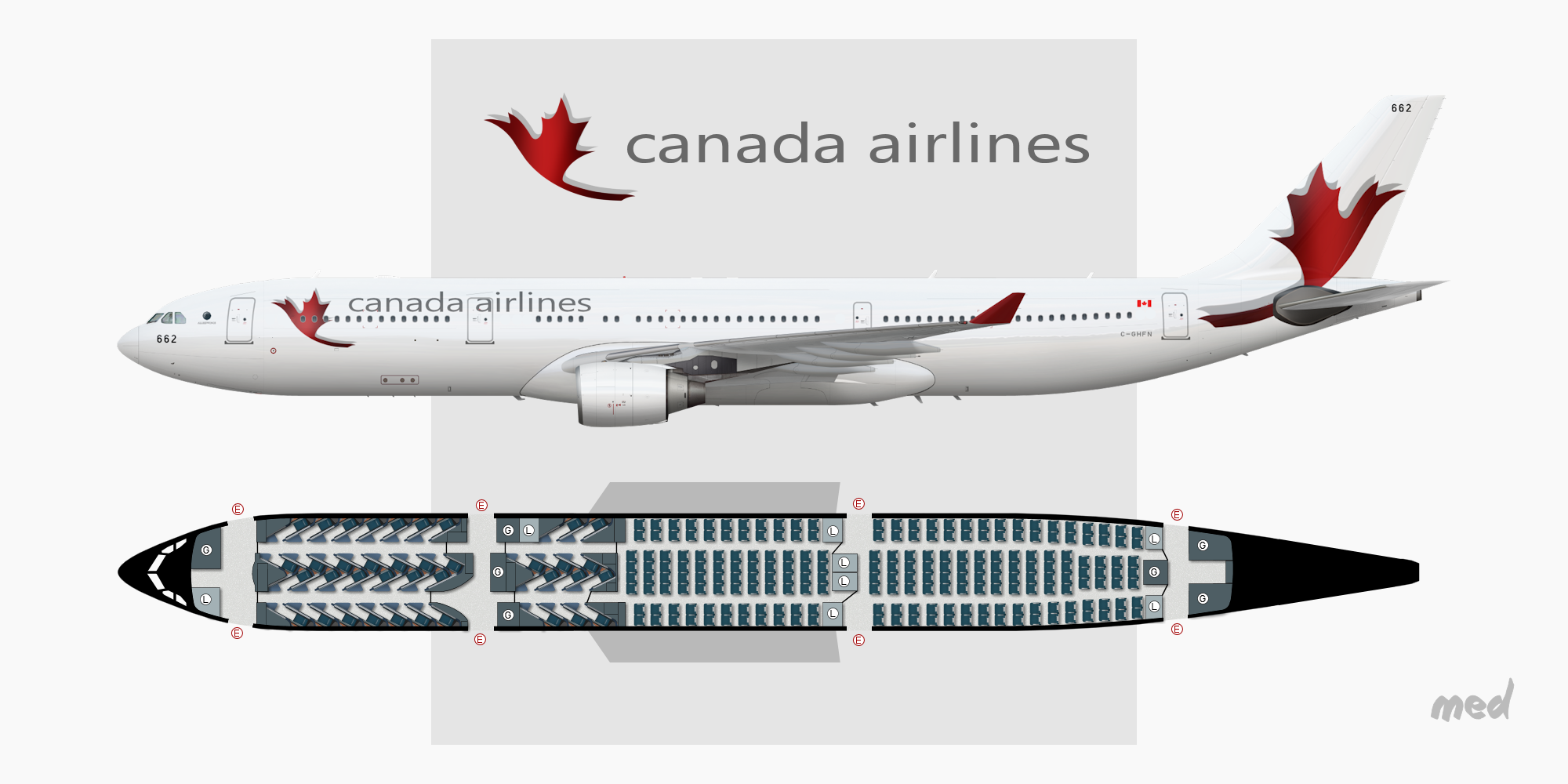 A330 300 Air Canada Seat Plan