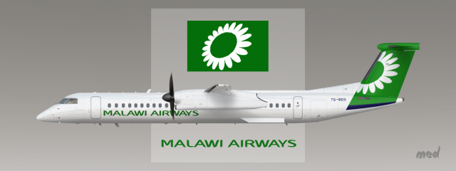 Malawi Airways Livery DHC-8-400