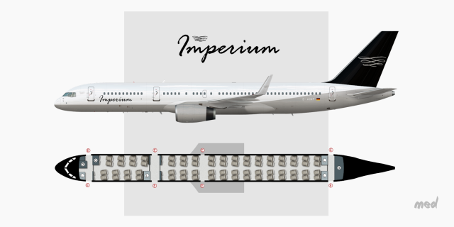 Boeing 757 Seat Map Imperium Seat Map B757-200 - Sketches - Gallery - Airline Empires