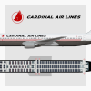 Cardinal Air Lines Seat Map B767-300