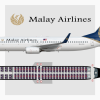 Malay Airlines Seat Map B737-800