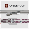 Orient Air Seat Map B777-300ER