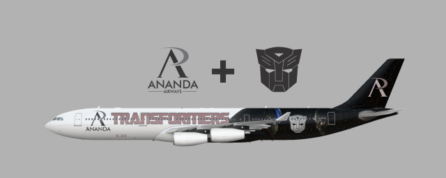 Airbus A340-300 Transformers Livery