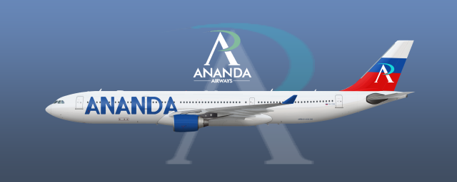 Ananda Airways Airbus A330-300 Russian Livery