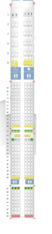 long haul 757 300 seat Map