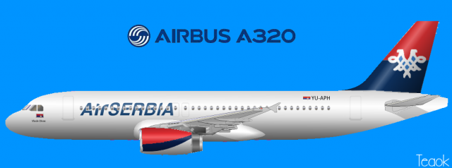 Airbus 320 AirSerbia.