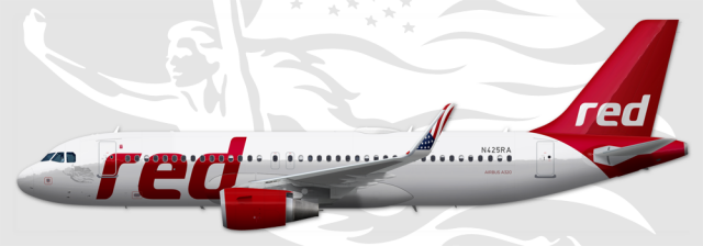 001 - Red, Airbus A320-200WL