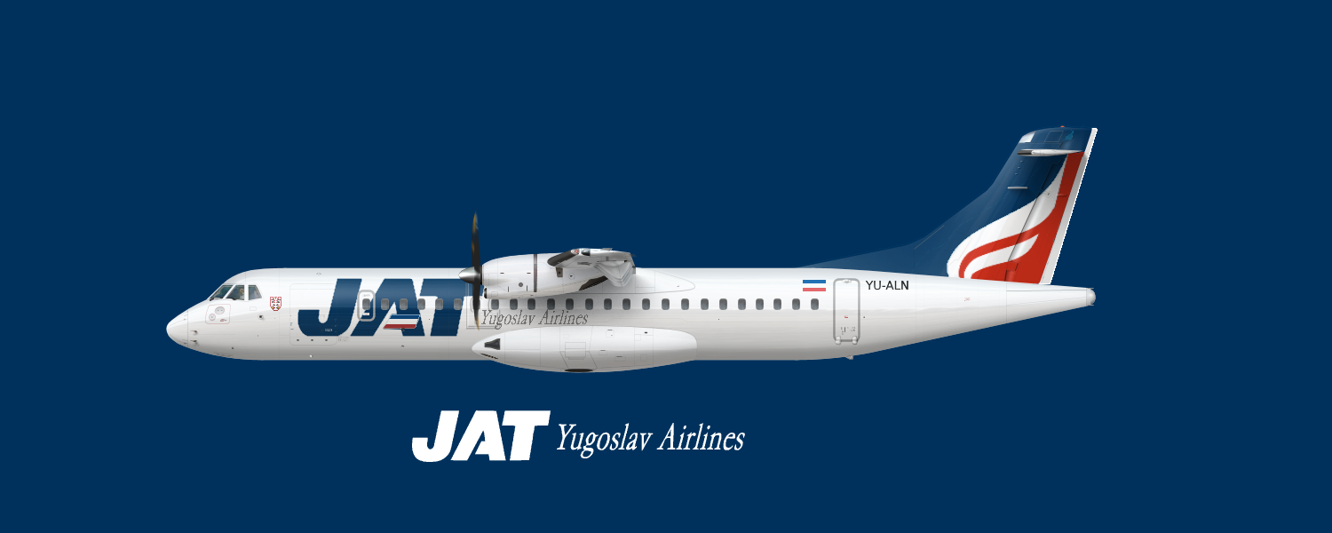 ATR-72-202 JAT Yugoslav Airlines - DWProski Design Studio