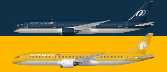 PAW & Odyssey Airways Boeing 787-8