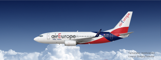 airEurope Boeing 737 700 (new colours)