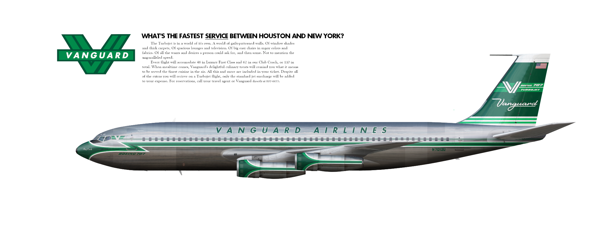 3. Vanguard Airlines Boeing 707-120B 