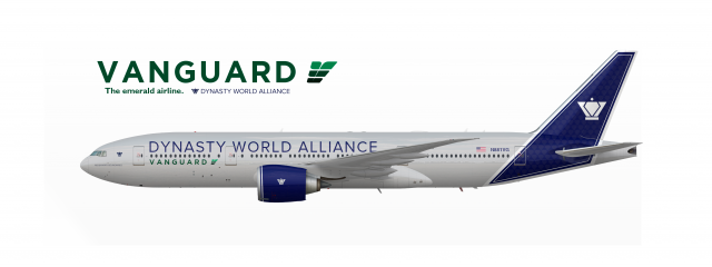 9. Vanguard Airlines Boeing 777-200LR "DWA Alliance Livery 2020"