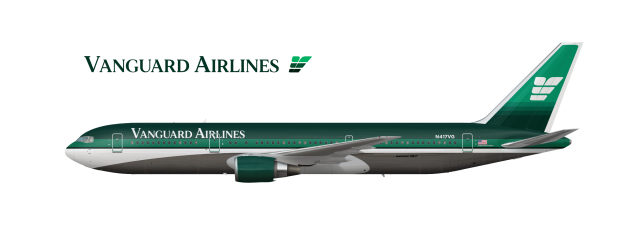 6. Vanguard Airlines Boeing 767-300ER "1988-2002" 6. Vanguard Airlines Boeing 767-300ER "1988-2002"