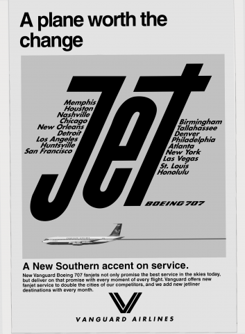 3. Vanguard Airlines 707 Fanjet ad - 1962 3. Vanguard Airlines 707 Fanjet ad - 1962