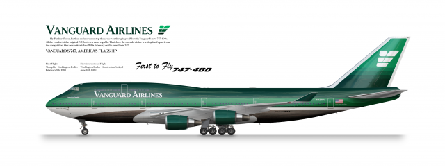 6. Vanguard Airlines Boeing 747-400 "1989-2002" [re-release]