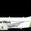 737 in New Wave Zest Livery