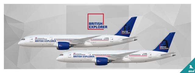 British Explorer Boeing 787-8 New Scheme
