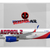 French Global Airbus A320-200 (Sharklets) Deadpool Edition