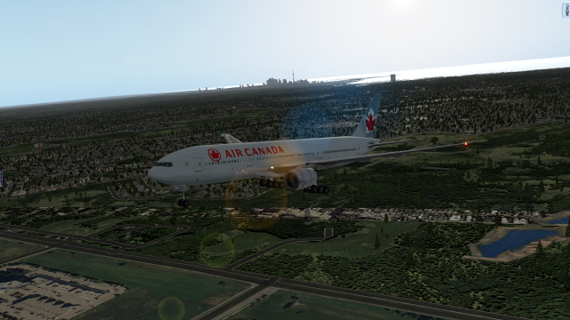 Toronto Skyline on Approach