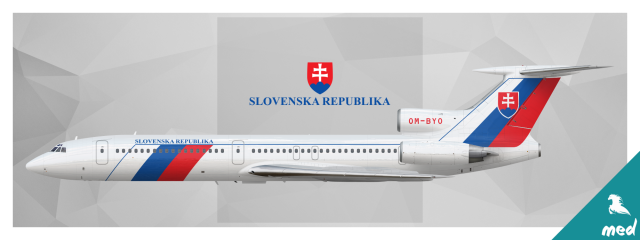 Slovenska Republika Tupolev Tu-154M OM-BYO