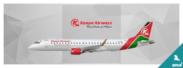 Kenya Airways Embraer ERJ-190 5Y-FFG